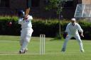 Action from Dunfermline and Carnegie Cricket Club's win over Forres in the Scottish Cup. Photo: David Wardle.