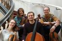 The Fyrish String Quartet of Joe Hodson, Emma Donald, Sarah Leonard and Tim Cais.