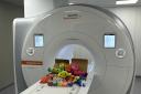 A group of volunteers have donated toys for children to use when they are having an MRI scan.
