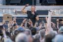 Bruce Springsteen, with the E Street Band, on stage at Murrayfield, Edinburgh, during his 2023 tour (Jane Barlow/PA)