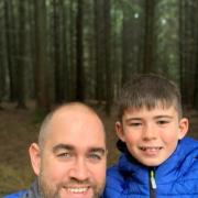 Noah Hart and dad Gary who are gearing up for a charity cycle challenge from Inverness to Fort William.