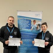Newly-qualified CanRehab specialist instructors Gavin Keith and Susan Wilson will be running physical activity sessions or cancer patients in Dunfermline.