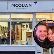 Graeme and Natasha McOuan have run the salon for the past seven years.