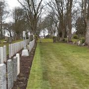 The war graves in Dunfermline Cemetery. Pic: CWGC