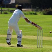 Action from Dunfermline and Carnegie Cricket Club's second XI match with Kirk Brae second XI. Photo: David Wardle.