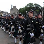 The Armed Forces Week parade in Dunfermline.