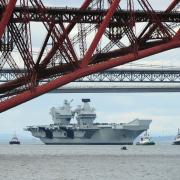 HMS Prince of Wales set sail from the Forth today.