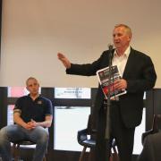 MSP Alex Rowley called a public meeting in Dunfermline last week to protest against fire service cuts.