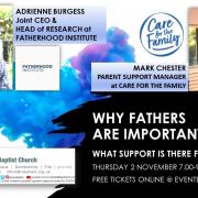 A talk on the importance of fatherhood will be held on Thursday evening in the Viewfield Baptist Church.