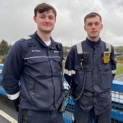 Kyle Petersen and Ben Sharp who have secured permanent roles at Mossmorran
