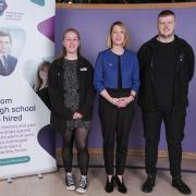 Jenny Gilruth MSP with Career Ready participants.