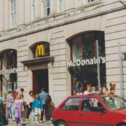 McDonalds in Dunfermline High Street, pictured in July 1990.
