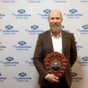 Mark Conlan won Dunfermline Cycling Club's Club Person of the Year at their annual awards.