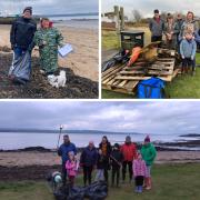 Charlestown, Limekilns, and Pattiesmuir (CLP) Nature Conservation Group held a beach clean-up on Sunday (March 3).