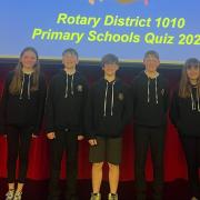 The winning Pittencrieff Primary School team:  Rebecca, Campbell, Innes, Hamish and Layla.