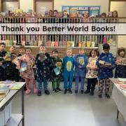 The books were kindly donated to the school.