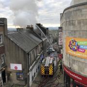 A fire broke out at Cross Wynd in Dunfermline.