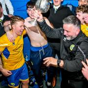 Swifts boss Jason McCrindle (right) heaped praise on his players for their historic East of Scotland Qualifying Cup final triumph.
