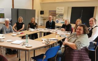 Participants at the tv and film workshop at Fife College.