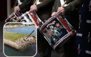 The HM Royal Marines Band Scotland are to perform a fundraising concert to help raise money to rebuild the village pier.