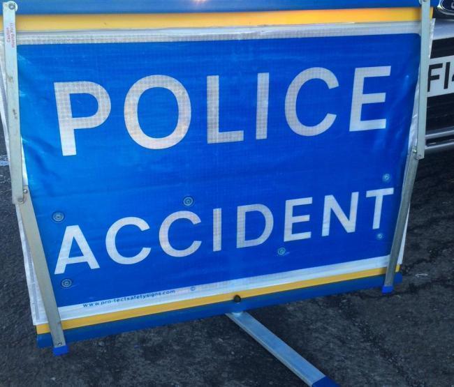 Police were called to a crash involving two cars on Halbeath Road on Wednesday.