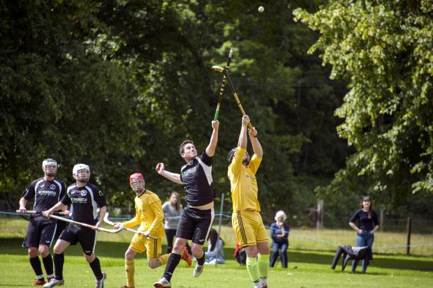 Aberdour, in friendly action against Tayforth last week, are back in competitive action today. Photo: John Fullerton.