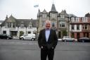 John McTaggart outside the Woodside Hotel in Aberdour. Image: David Wardle.