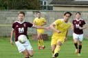 Action from Crossgates v Tranent. Photo: Ted Milton.
