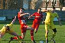 Crossgates, pictured recently against Camelon, staged a superb fightback on Saturday at Broxburn. Photo: Ted Milton.