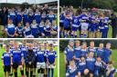 Clockwise, from top left: The P7, P6, P5 and P4 teams. Photos courtesy of Dunfermline Rugby Club.