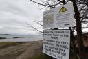 Work to tackle the radioactive polltion at Dalgety Bay foreshore should be complete by July or August.