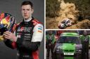 World Rally Championship driver Elfyn Evans (left), and his father Gwyndaf (bottom right) will attend the McRae Rally Challenge this summer. Photos courtesy of Knockhill Racing Circuit.