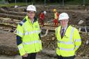 Pictured: Ross Galbraith, District general Manager for Fife, SP Energy Networks and Councillor Altany Craik, Spokesperson for Finance, Economy and Strategic Planning, Fife Council