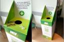 The recycling box at the Dalgety Bay Specsavers