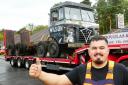 David Blackburn with the M A Wilson lorry. Pic: Mike Gilbert