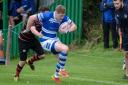 Dunfermline, picuted in action against Aberdeenshire, kept up their winning start at Grangemouth on Saturday. Photo: Jim Payne.