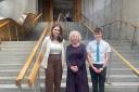 Inverkeithing pupils Lexie and Seth were able to attend several commitments with MSP Claire Baker.