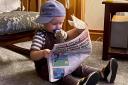 Little Freddie has been reading the Press since he was just a year-and-a-half old.