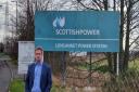 Councillor Graeme Downie at the former Longannet Power Station.