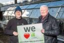 Dean Nelson from Grow West Fife with Nicky Wilson, Chair of Trustees for Coalfields Regeneration Trust Scotland.