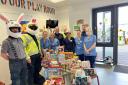 The Kingdom of Fife Group of Advanced Motorists delivering the gifts to the hospital. Image: Contributed
