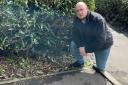 Cllr Gavin Ellis discovered drug related litter in his Dunfermline North ward after concerns from residents.