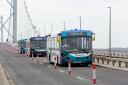 The CAVForth Alexander Dennis Enviro200AV buses will begin carrying passengers across the Forth Road Bridge from Monday.