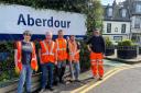 Volunteers from Network Rail have lent a hand at Aberdour Heritage Centre and Station Gardens.