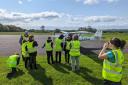 Pupils from Canmore Primary School were treated to a fun-filled day out at Fife Airport. Photo: Aero Space Scientific Educational Trust.