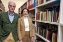 Dr Herpers and his wife, Rina, who came to Dunfermline to hand over the professor’s collection