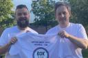 Ben Waite and Gary Seath who will take part in a charity parkrun challenge on Saturday.