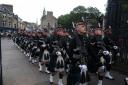 The Armed Forces Week parade in Dunfermline.