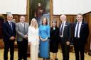 Ambassador Hartley with Trustees and staff of Carnegie Trusts