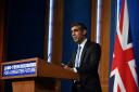 Prime Minister Rishi Sunak delivers a speech on the plans for net zero commitments (Justin Tallis/PA)